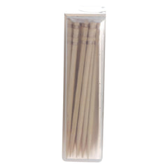Mint flavored toothpicks close-up