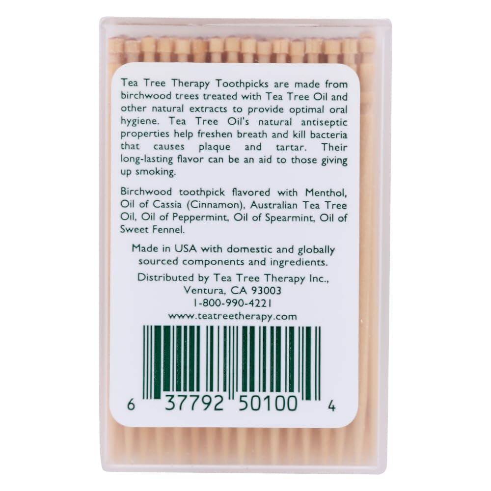 Toothpicks arranged with mint