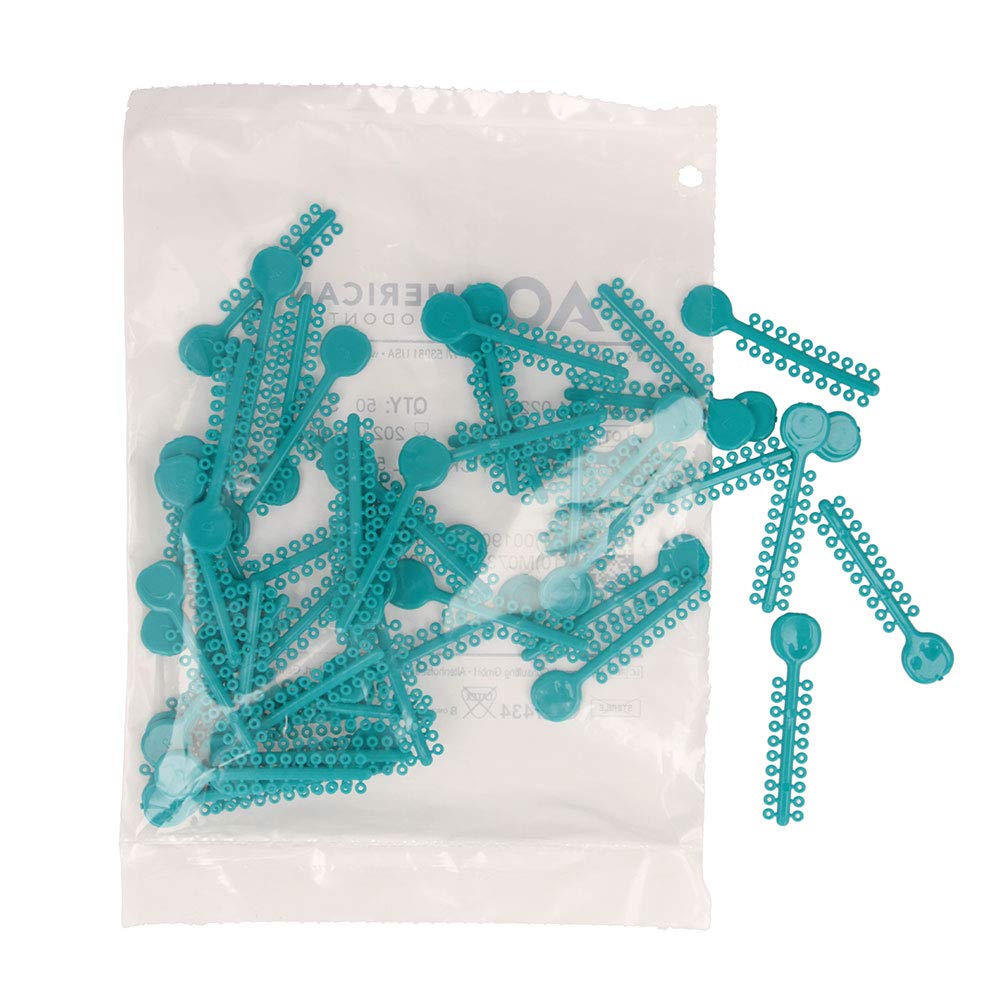 Teal ligatures with precise inner (.045) and outer (.115) diameters