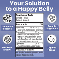 Close-up of Teami Bloat Banish capsule pack