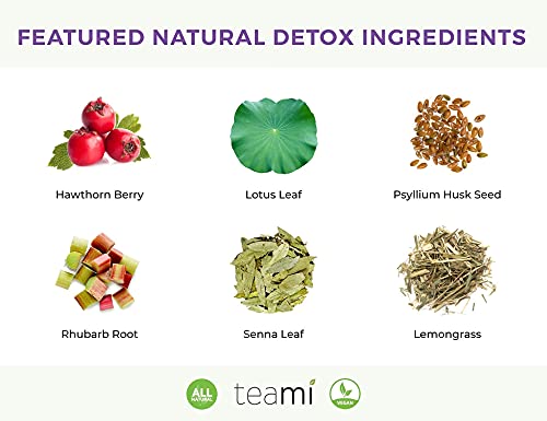 Teami Colon natural herbal ingredients support a daily refresh.