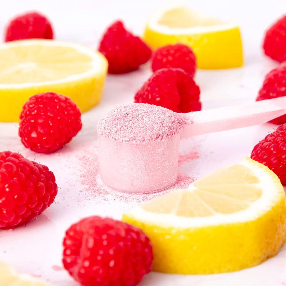 Teami Electrolytes Powder scoop dissolved demonstrates quick, refreshing hydration on the go