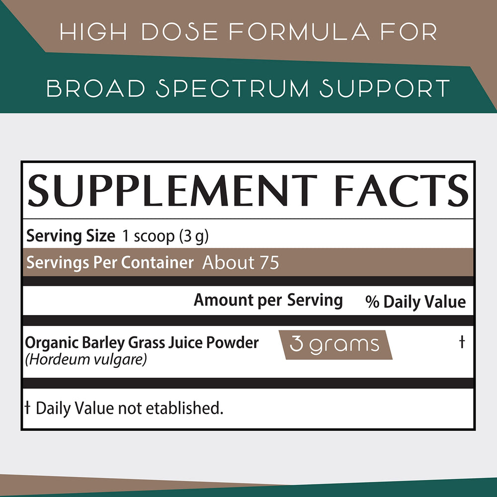 8 oz (226 g) Teaveli barley grass juice powder packaging