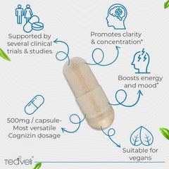 Close-up of Cognizin CDP Choline capsules
