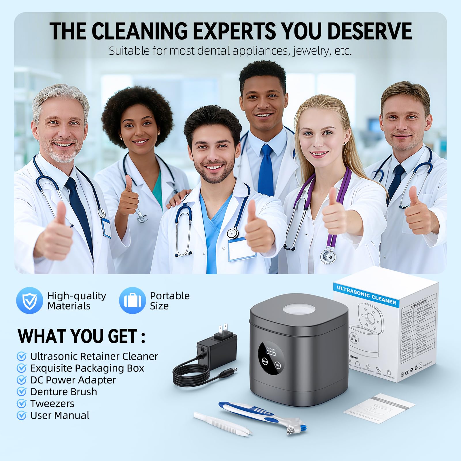 Compact portable design for home or travel use
