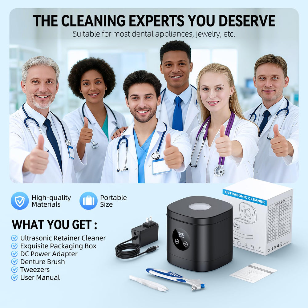 Digital timer on the cleaner with cleaning brush