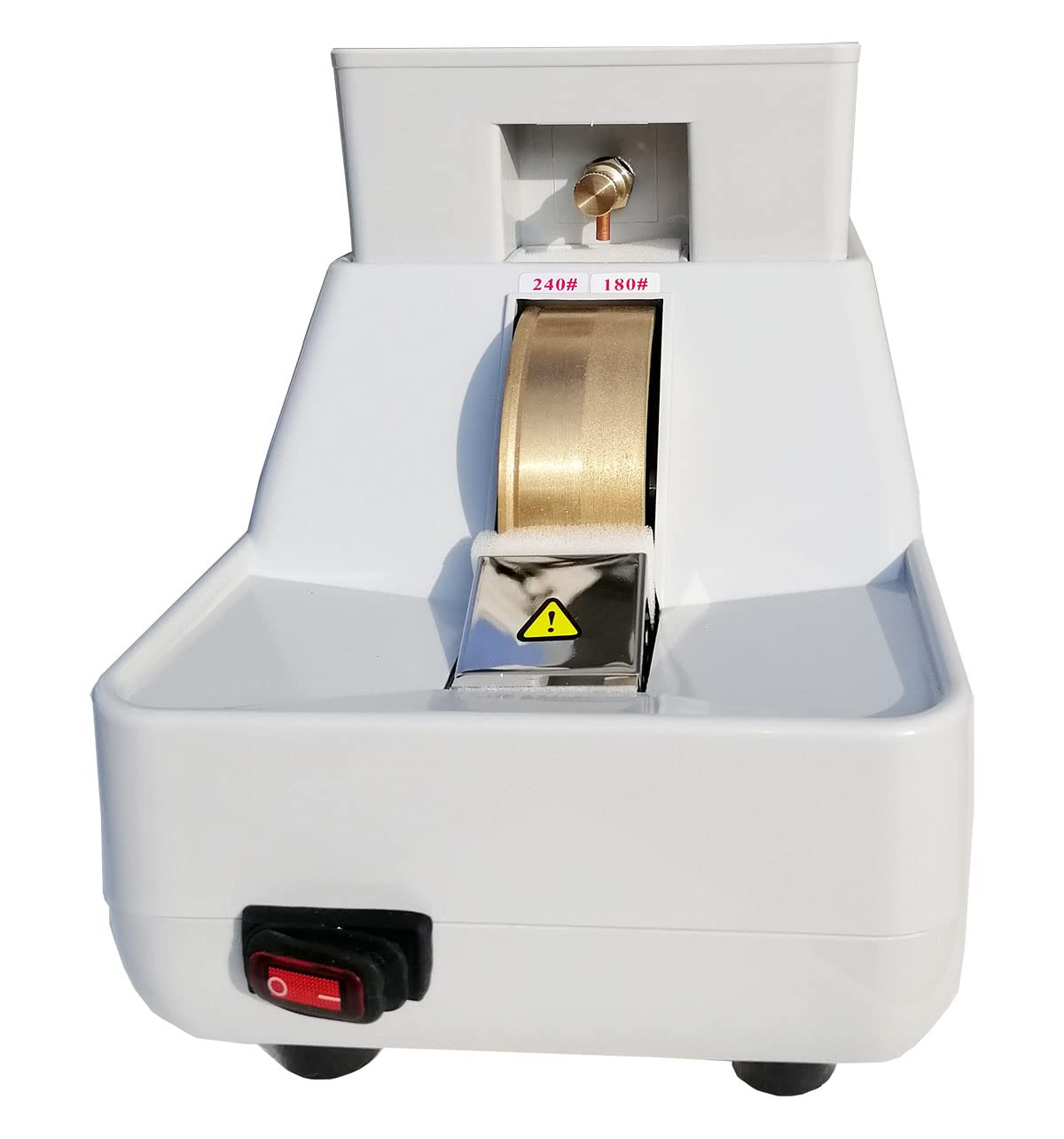 Optical lens edger with V-groove and single wheel