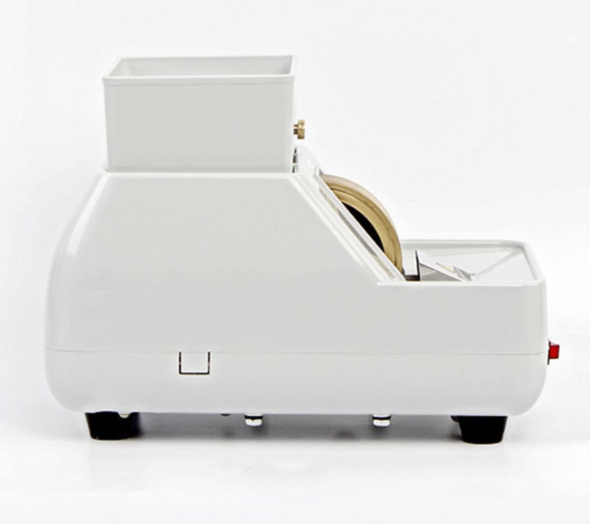 Rear view with power cord and dual water tanks