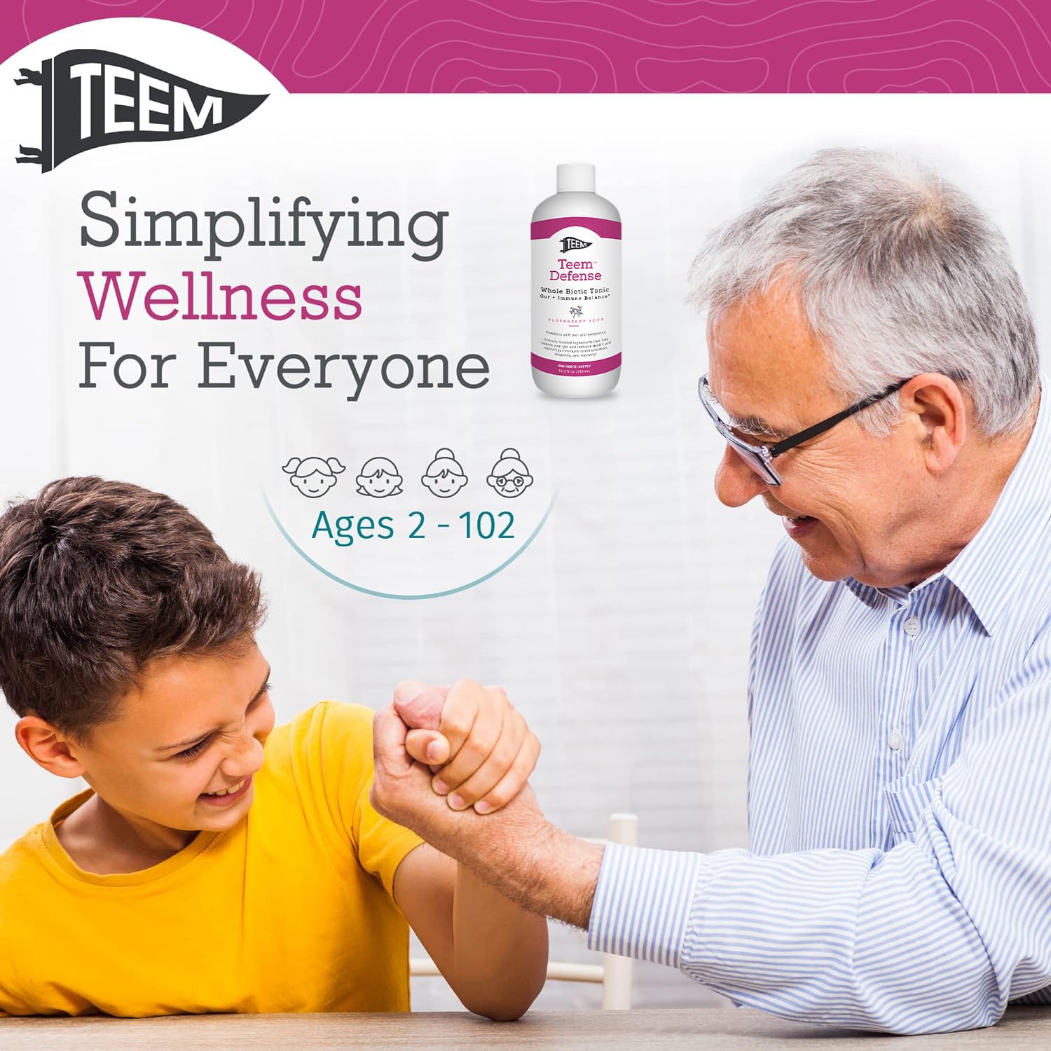 Made in USA badge on Teem Defense bottle