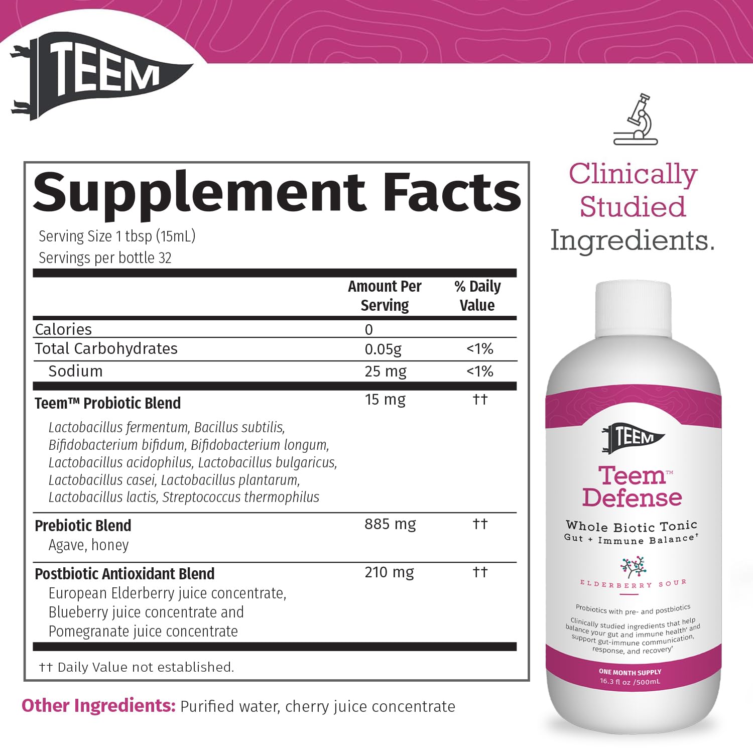 Label highlighting sugar-free and gluten-free tonic