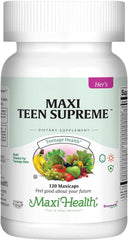 Teen Vitamins for Girls 12-17 bottle label 120 Count