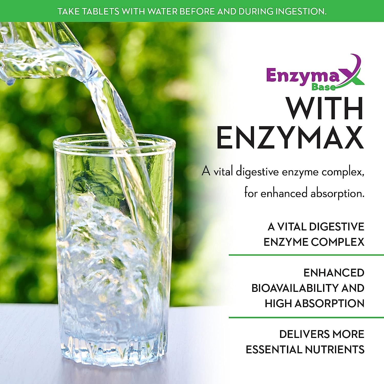 Enzymax digestive enzyme and metabolism support icons