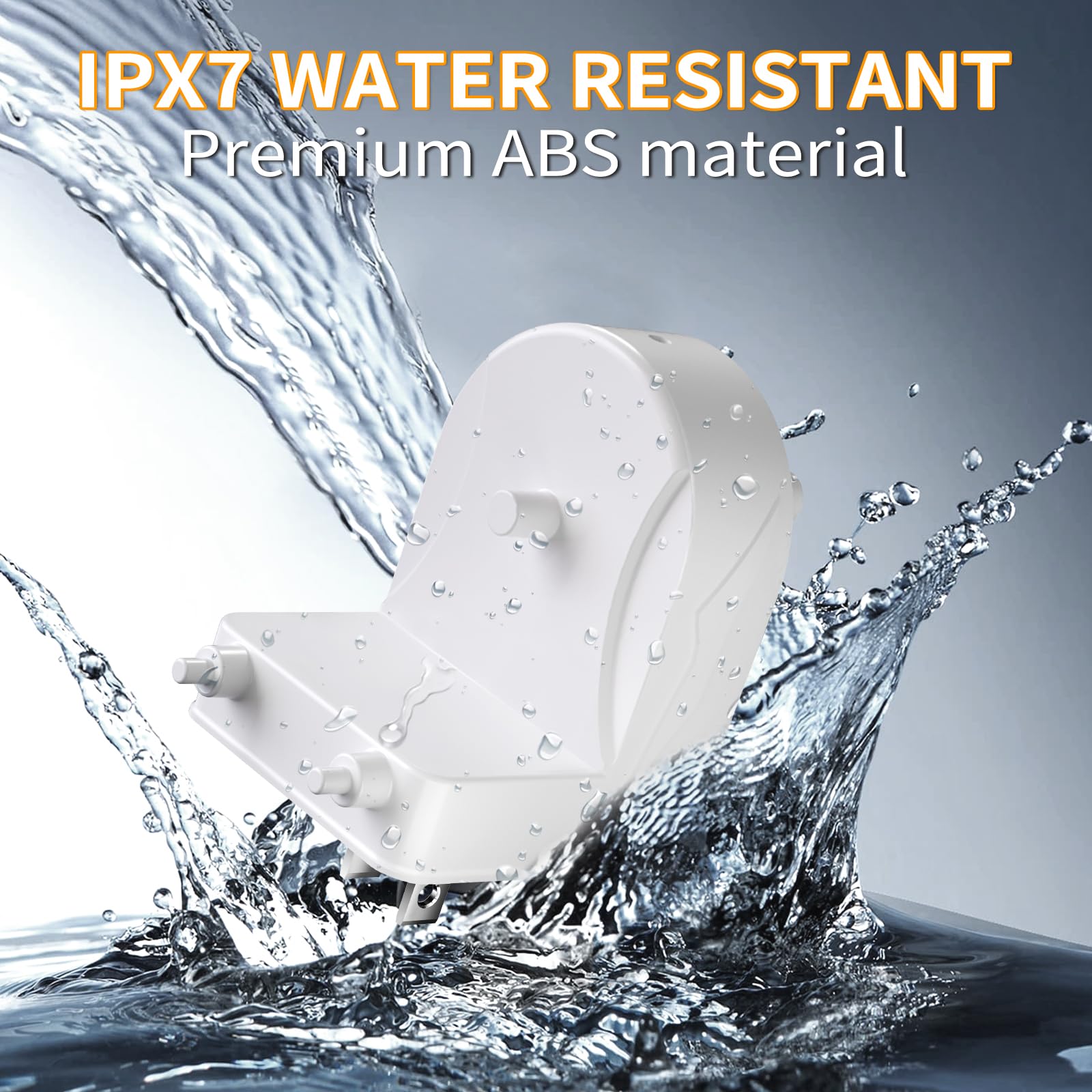 IPX7 waterproof wall charger suitable for bathrooms