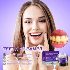 Close-up of mineral tooth powder texture