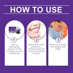 Applying mineral tooth powder to a wet toothbrush