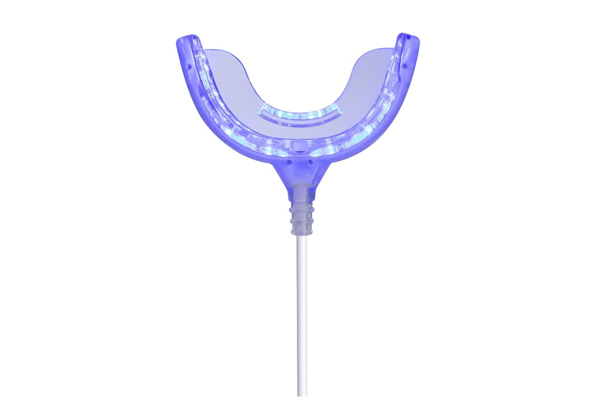 Front view of Teeth Whitening Accelerator Light with mouth tray