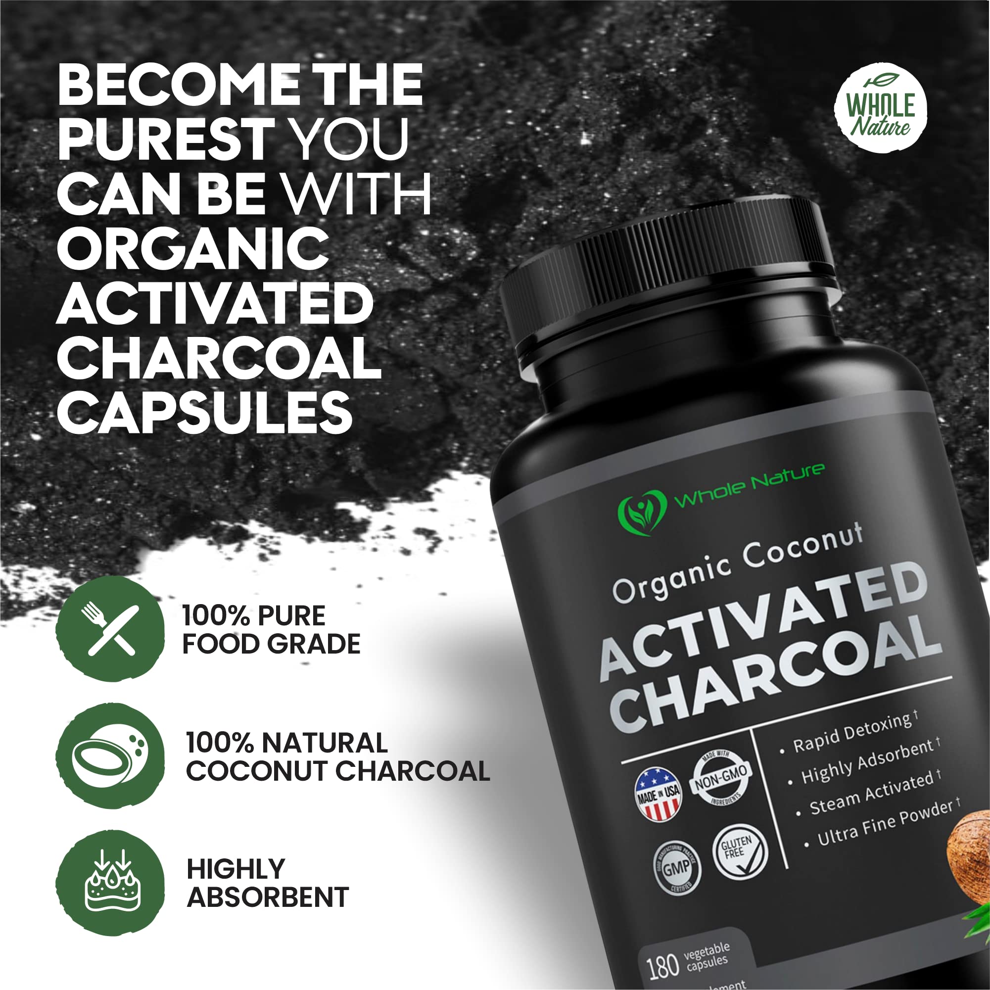 teeth whitening with activated charcoal capsules