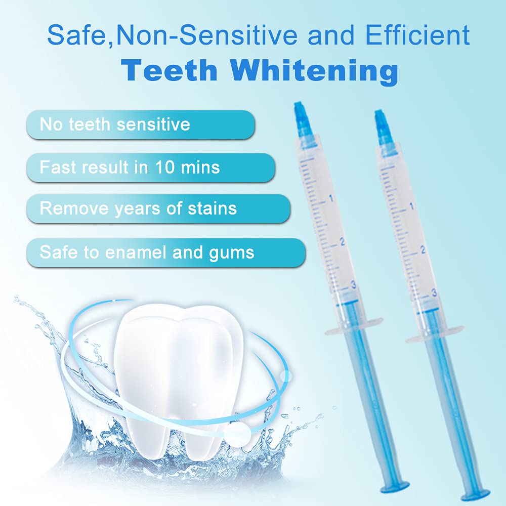 Close-up of whitening gel syringes for home whitening