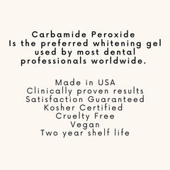 Whitening gel syringe 10 ml with 44% carbamide peroxide, USA made