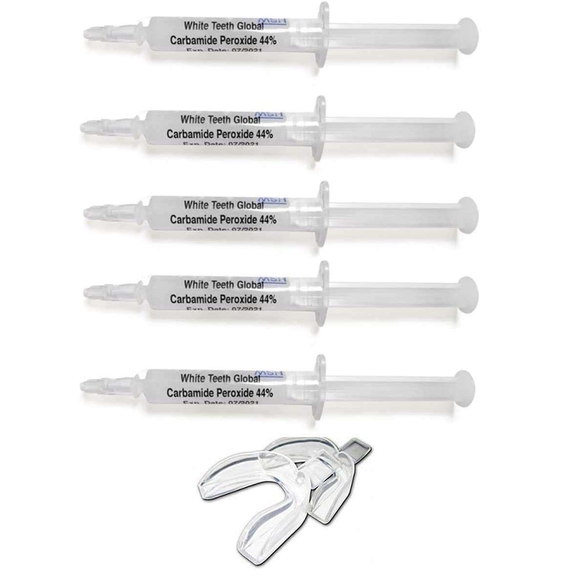 Whitening gel syringe 5 ml with 44% carbamide peroxide, USA made