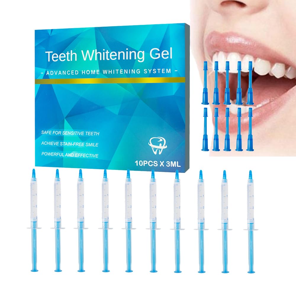Ten 3ml teeth whitening gel syringes with 35% CP