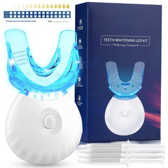 Teeth whitening kit with LED light for home use