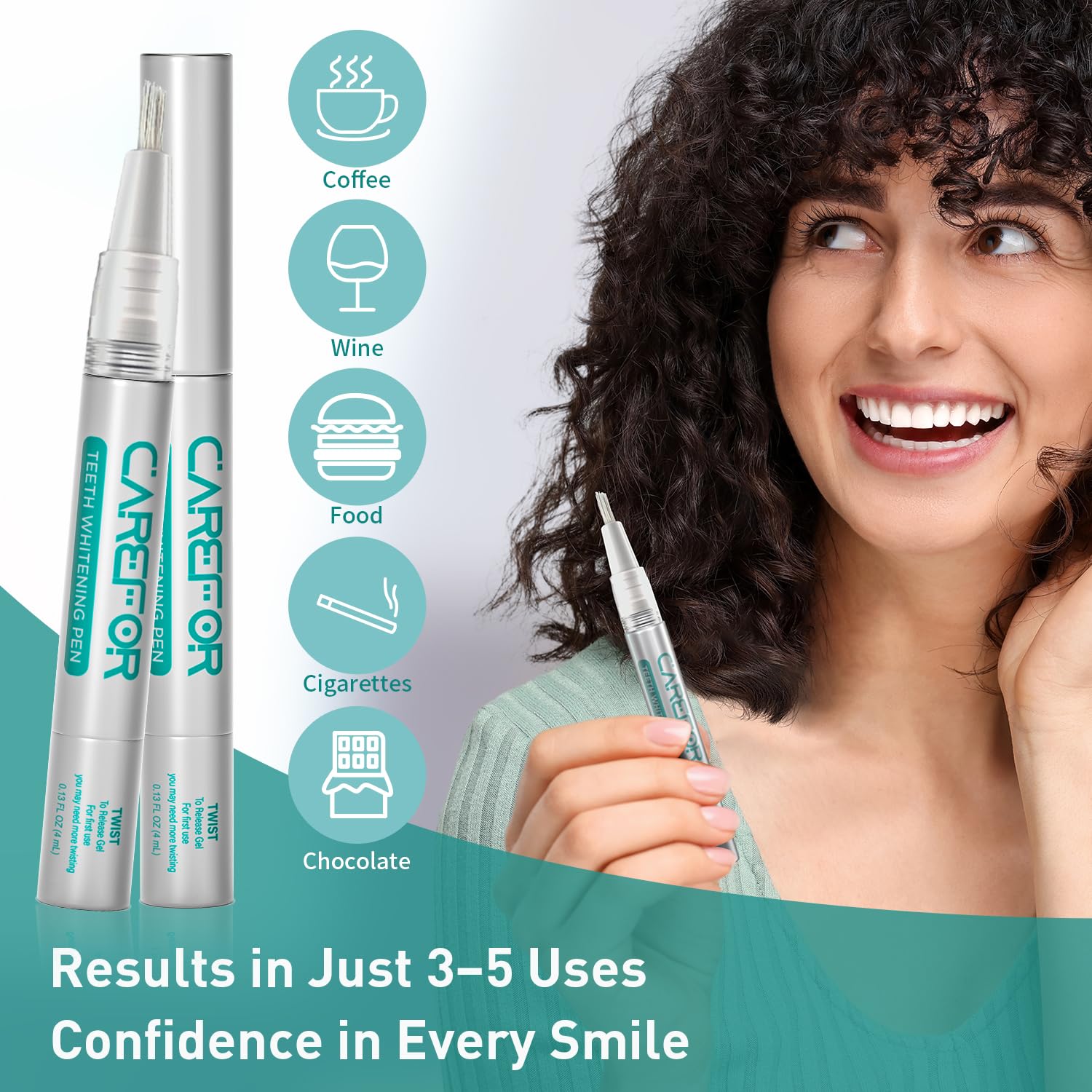 Travel-friendly, leak-proof whitening kit