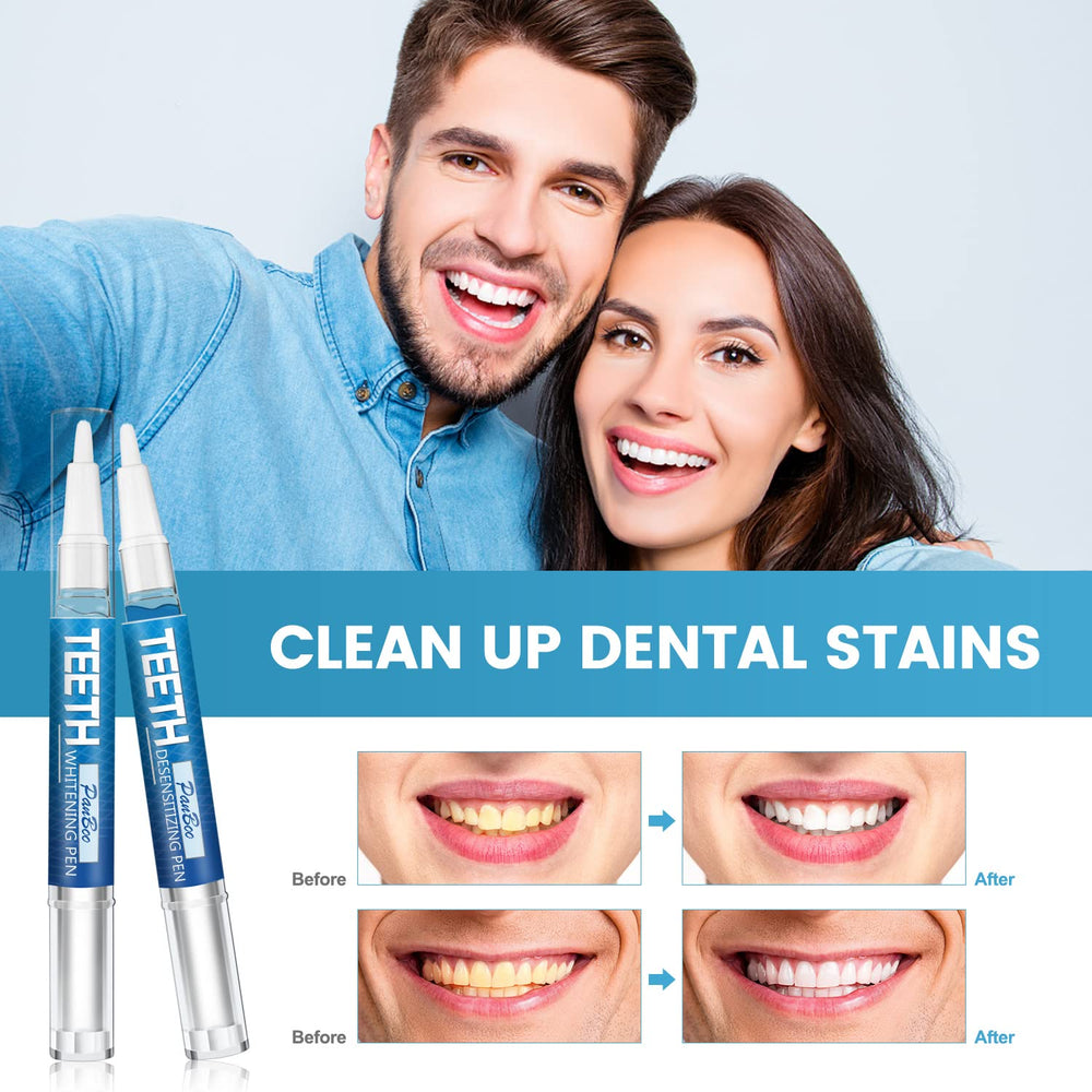 Close-up of whitening pen tip for precise application