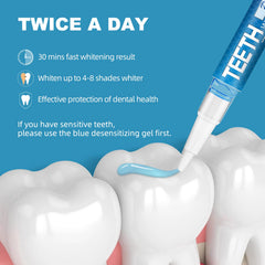 Whitening pens with desensitizing pen included