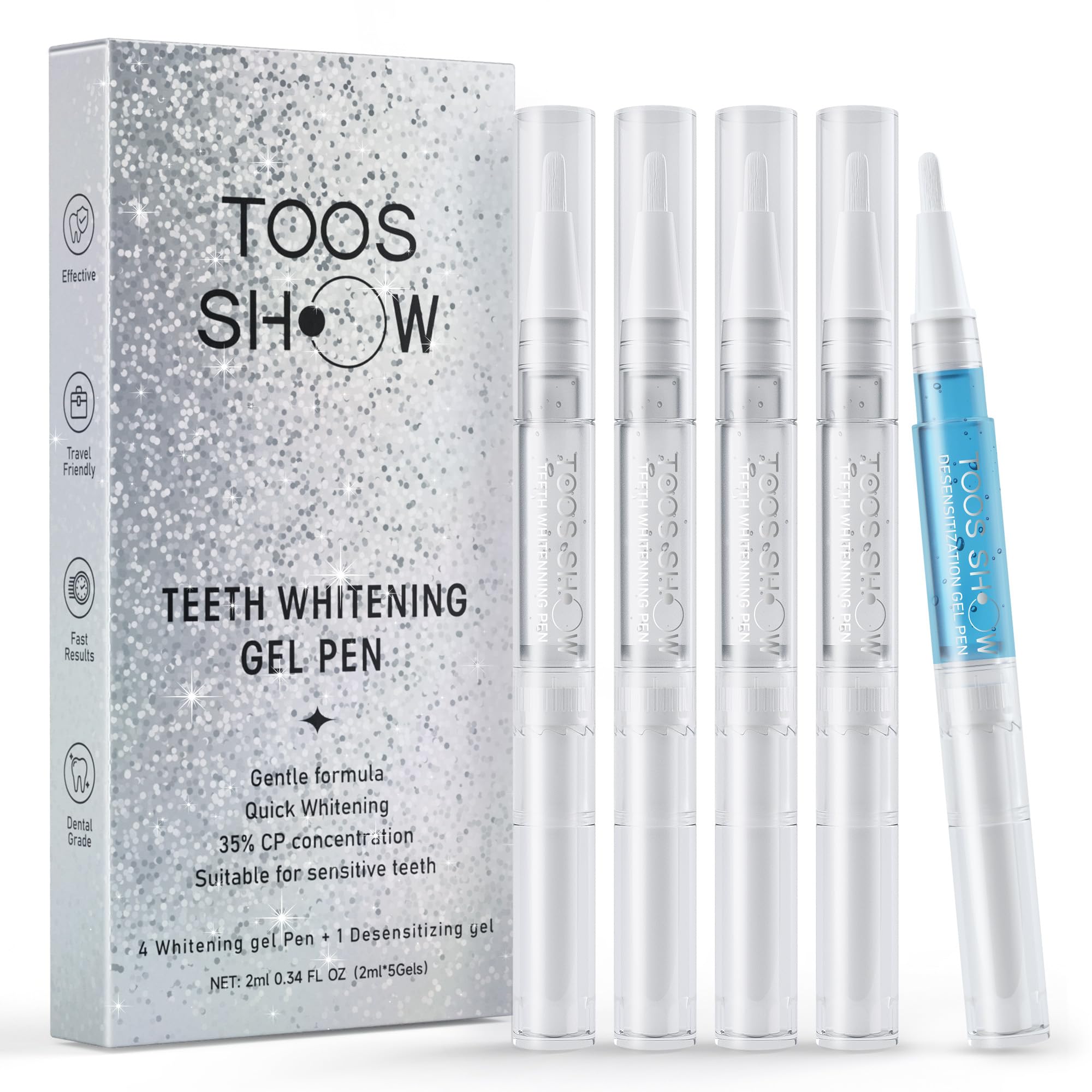 5-piece Teeth Whitening Pen Gel set