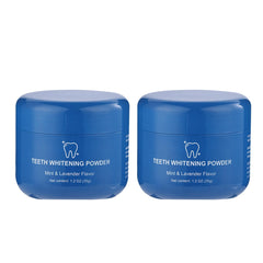 Teeth whitening powder jar with scoop