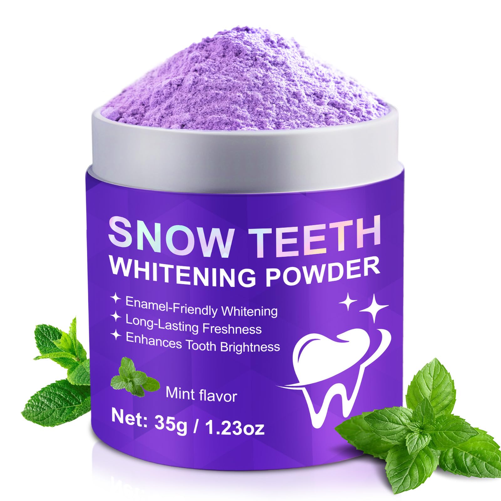 Bottle of teeth whitening powder 35g