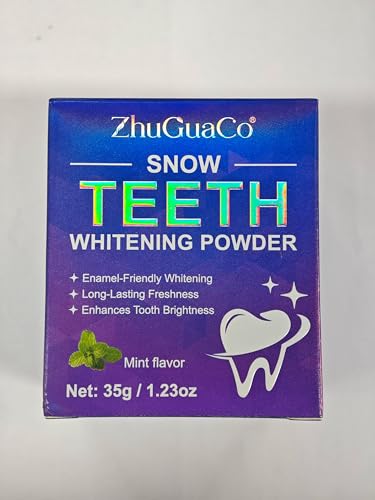 Product packaging for teeth whitening powder