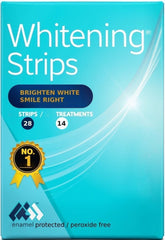 Teeth Whitening Strips kit with 14 treatments (28 strips) peroxide-free