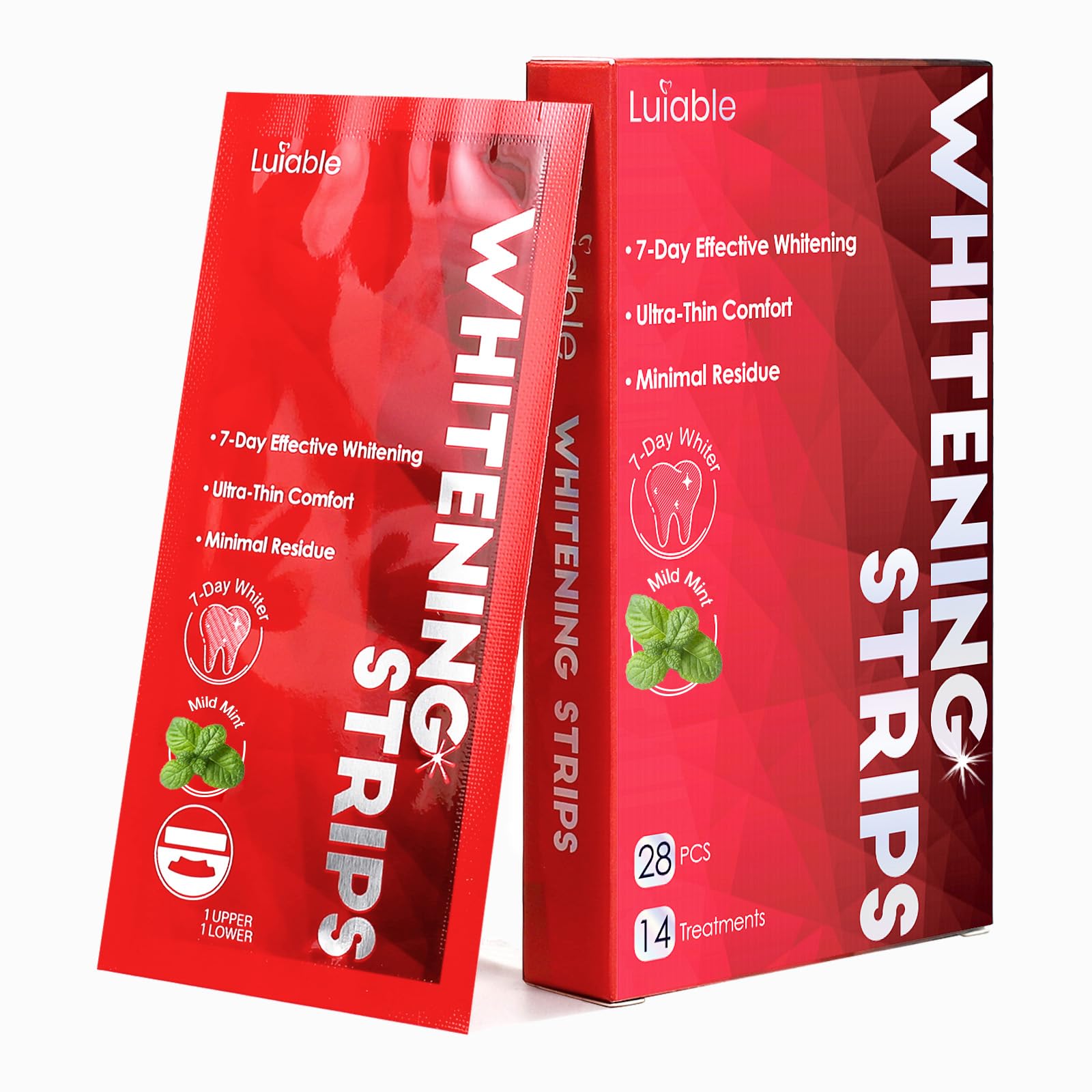 Teeth whitening strips packaging
