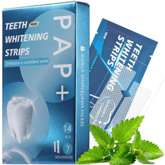 Box of Teeth Whitening Strips kit showing pack of 7