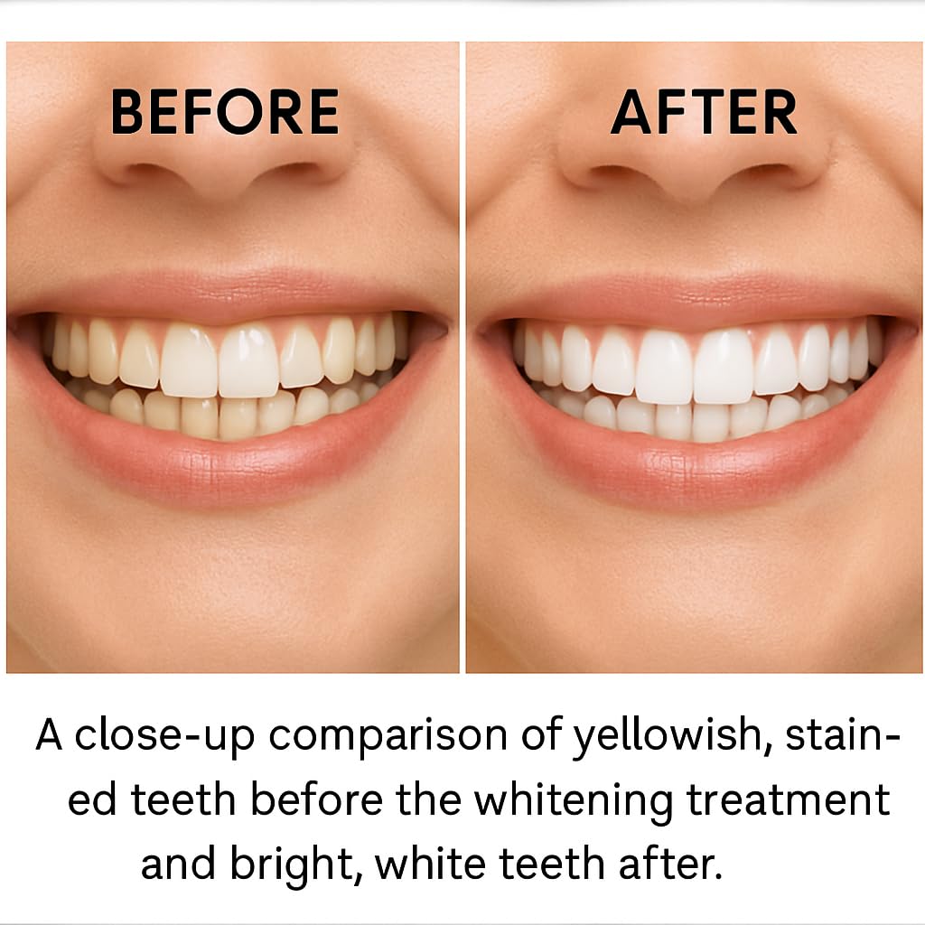 Whitening strips infused with tea tree oil for cleansing and whitening