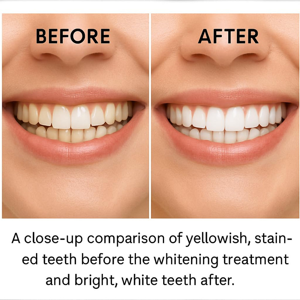 Whitening strips infused with tea tree oil for cleansing and whitening