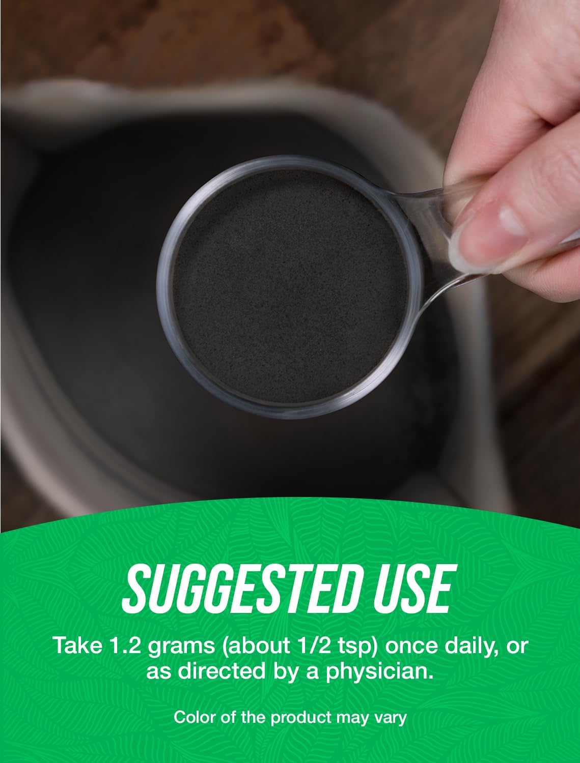 Teeth whitening concept using Activated Charcoal powder