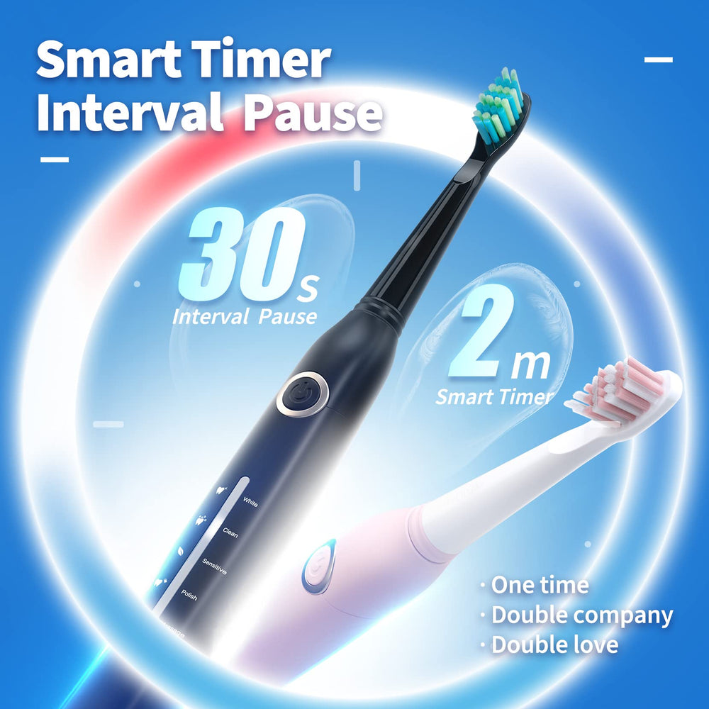40,000 VPM high-vibration sonic toothbrush graphic