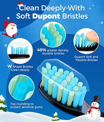 8 DuPont brush heads included