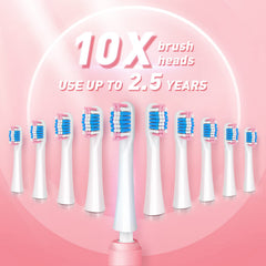 TEETHEORY toothbrush pink side profile