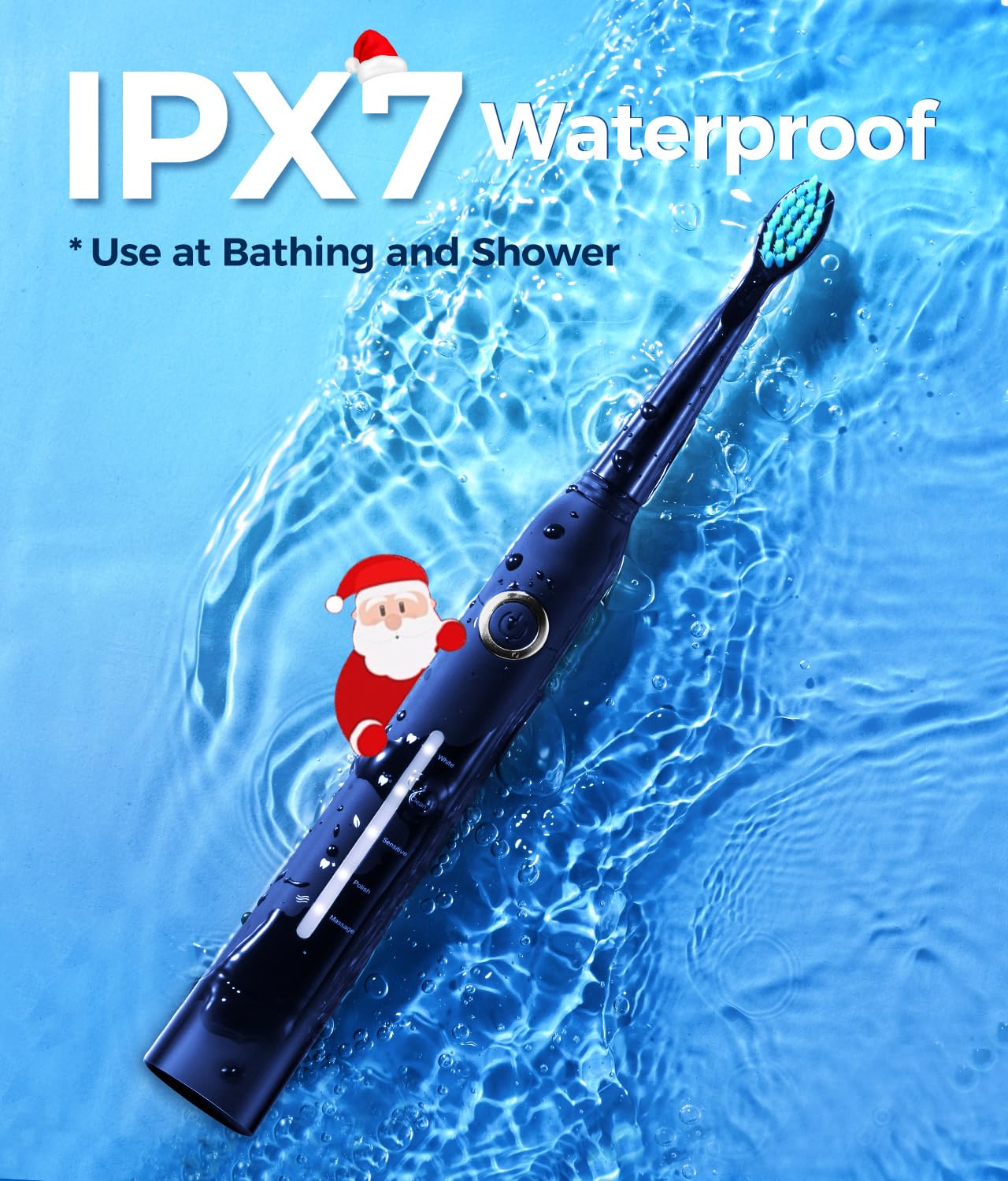 IPX7 waterproof TEETHEORY toothbrush for bath and shower