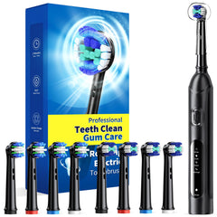 TEETHEORY rotating electric toothbrush black handle