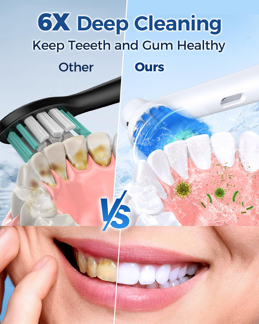 TEETHEORY toothbrush charging via USB cable