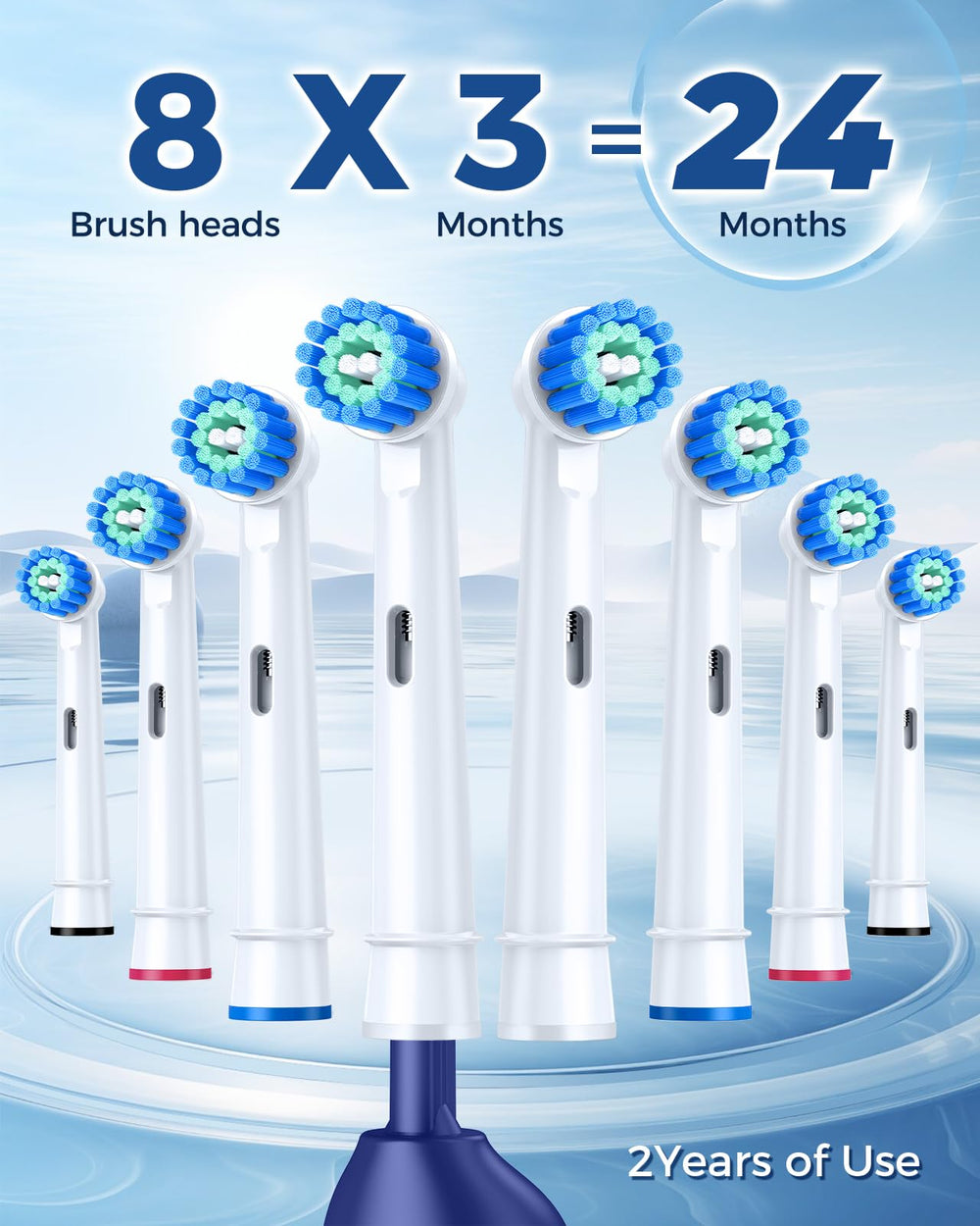 Two-minute smart timer indicator on TEETHEORY toothbrush