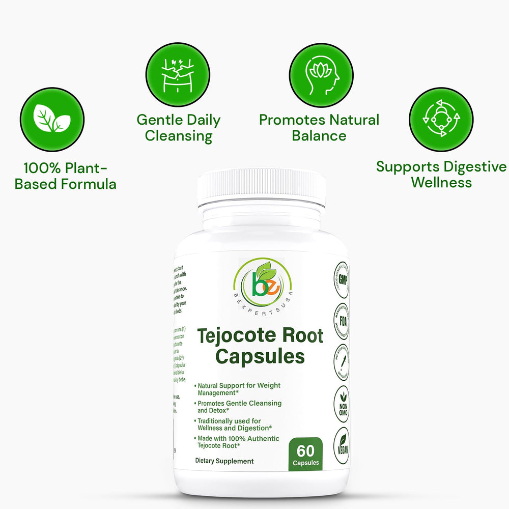Concept image illustrating gut health with plant-based supplement