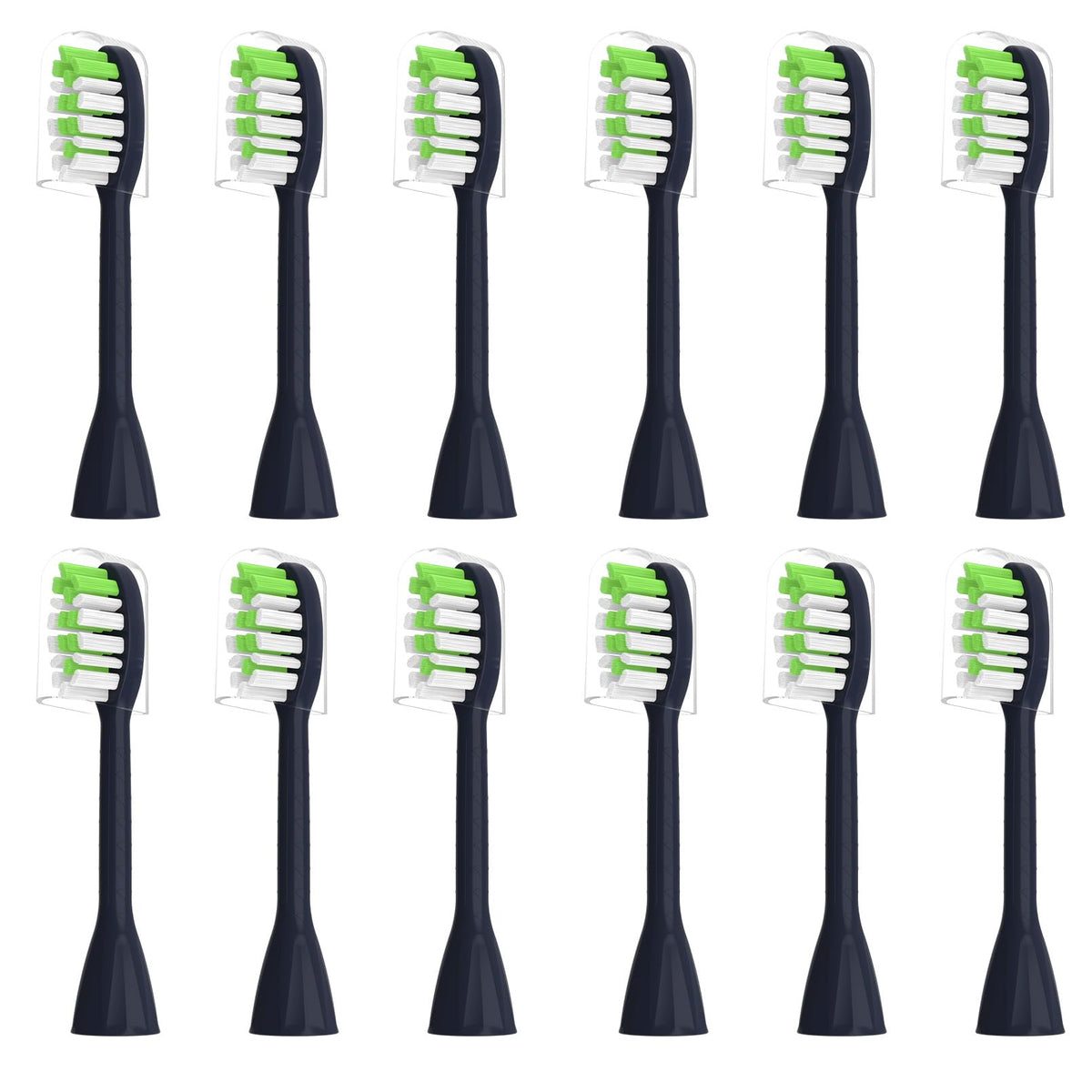Tekgani Philips One replacement heads Navy Blue – 12 pack, front view