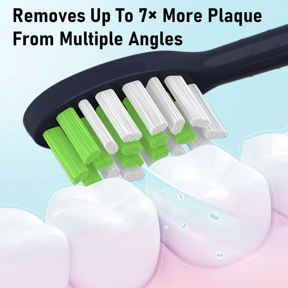 Durable bristles on Tekgani replacement head for Philips One HY1100/HY1200