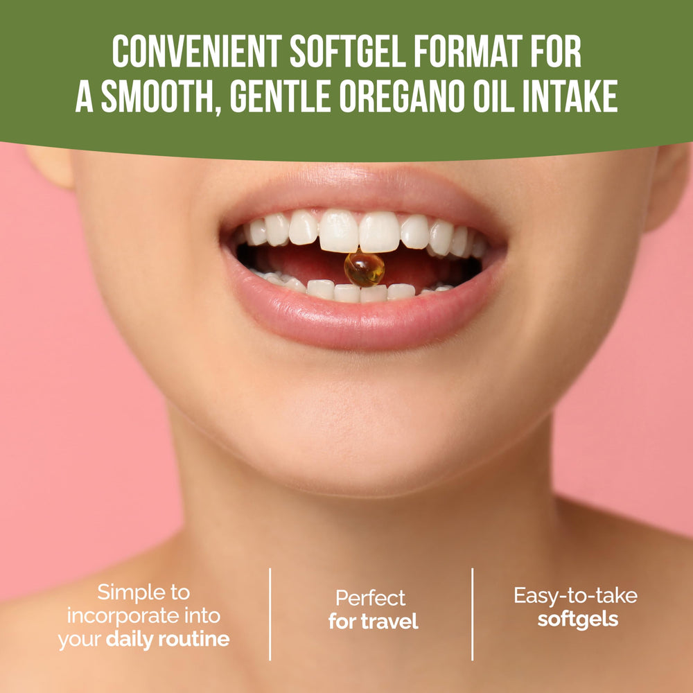 Pure olive oil carrier used in Teliaoils oregano oil softgels